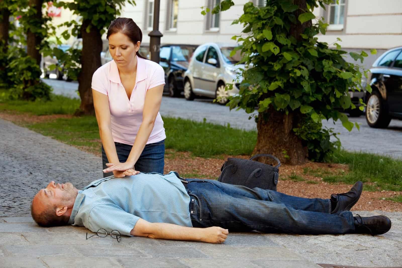 Provide cardiopulmonary resuscitation